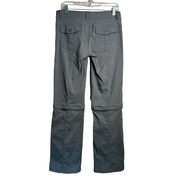 Prana Women’s Convertible Pants Size 4 Nylon Spandex Blend Gray Hiking Outdoors - Picture 2 of 9